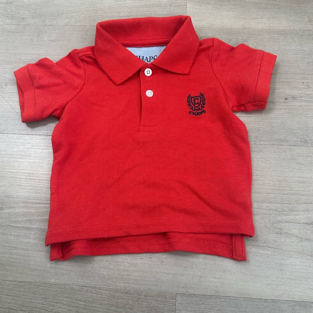 Chaps Kids Polo Shirt in Bright Red
